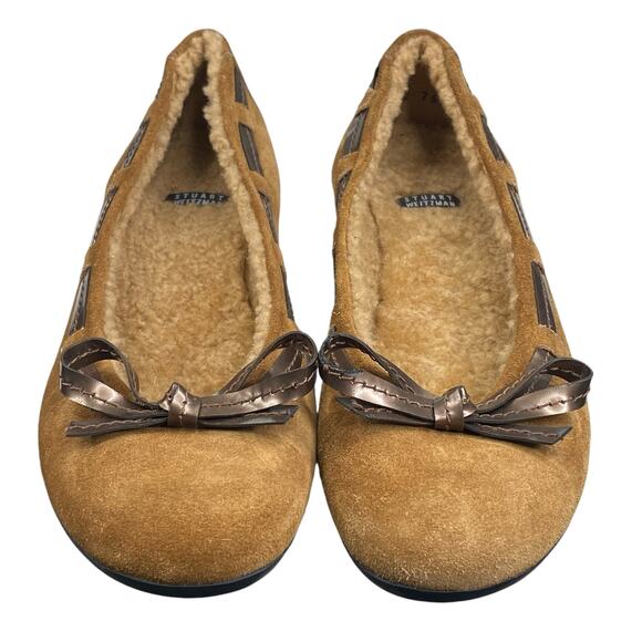Stuart Weitzman Women’s Brown Suede Lined Slip On Flat Size US 6.5 - Picture 7 of 10